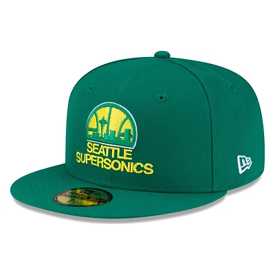 Seattle SuperSonics Green Hardwood Classics New Era 59FIFTY Fitted Hat