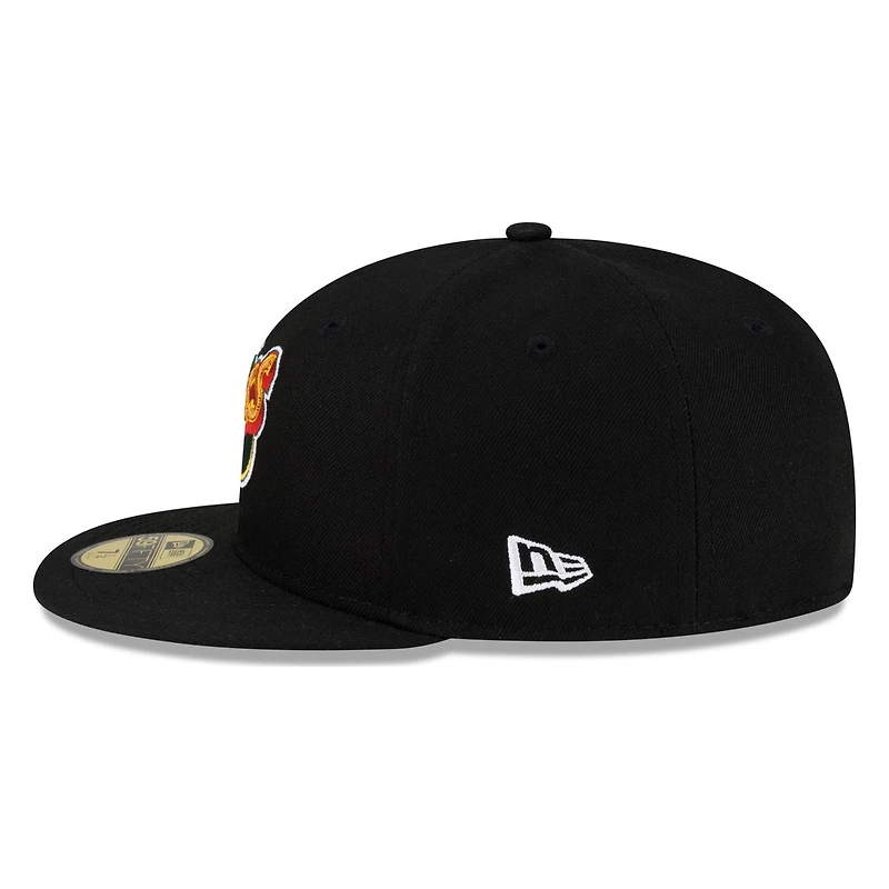 Seattle SuperSonics Black Hardwood Classics New Era 59FIFTY Fitted Hat