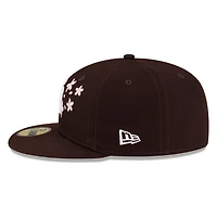 San Diego Padres Brown Pink Blossom Flowers New Era 59FIFTY Fitted Hat
