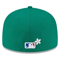Oakland Athletics Green Pink Blossom Flowers New Era 59FIFTY Fitted Hat