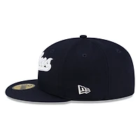 New York Yankees Navy Script Era 59FIFTY Fitted Hat