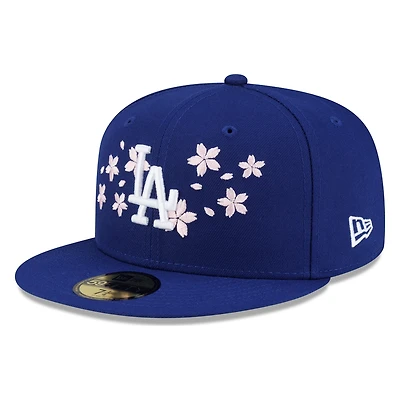Los Angeles Dodgers Royal Blue Pink Blossom Flowers New Era 59FIFTY Fitted Hat