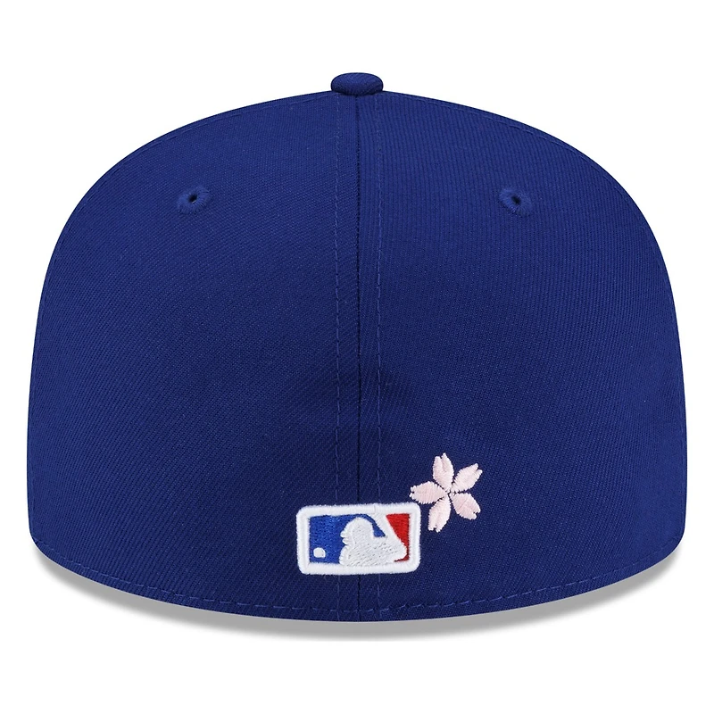 Los Angeles Dodgers Royal Blue Pink Blossom Flowers New Era 59FIFTY Fitted Hat