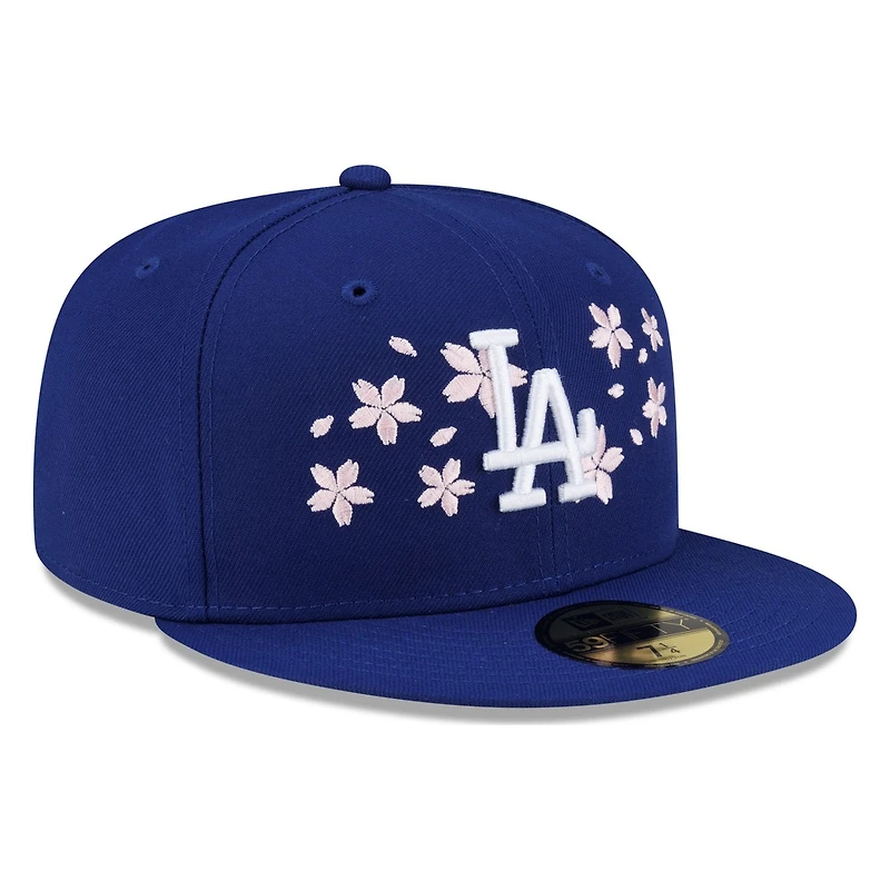 Los Angeles Dodgers Royal Blue Pink Blossom Flowers New Era 59FIFTY Fitted Hat