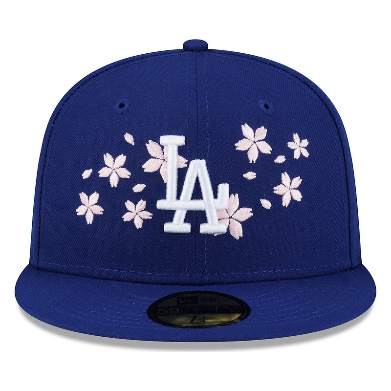 Los Angeles Dodgers Royal Blue Pink Blossom Flowers New Era 59FIFTY Fitted Hat