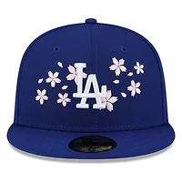 Los Angeles Dodgers Royal Blue Pink Blossom Flowers New Era 59FIFTY Fitted Hat