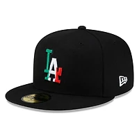 Los Angeles Dodgers Black Mexico New Era 59FIFTY Fitted Hat