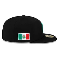 Los Angeles Dodgers Black Mexico New Era 59FIFTY Fitted Hat