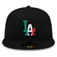 Los Angeles Dodgers Black Mexico New Era 59FIFTY Fitted Hat