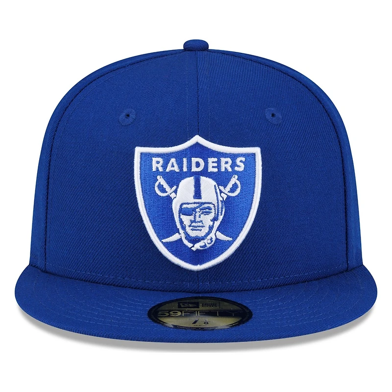 Las Vegas Raiders Royal Blue Logo New Era 59FIFTY Fitted Hat