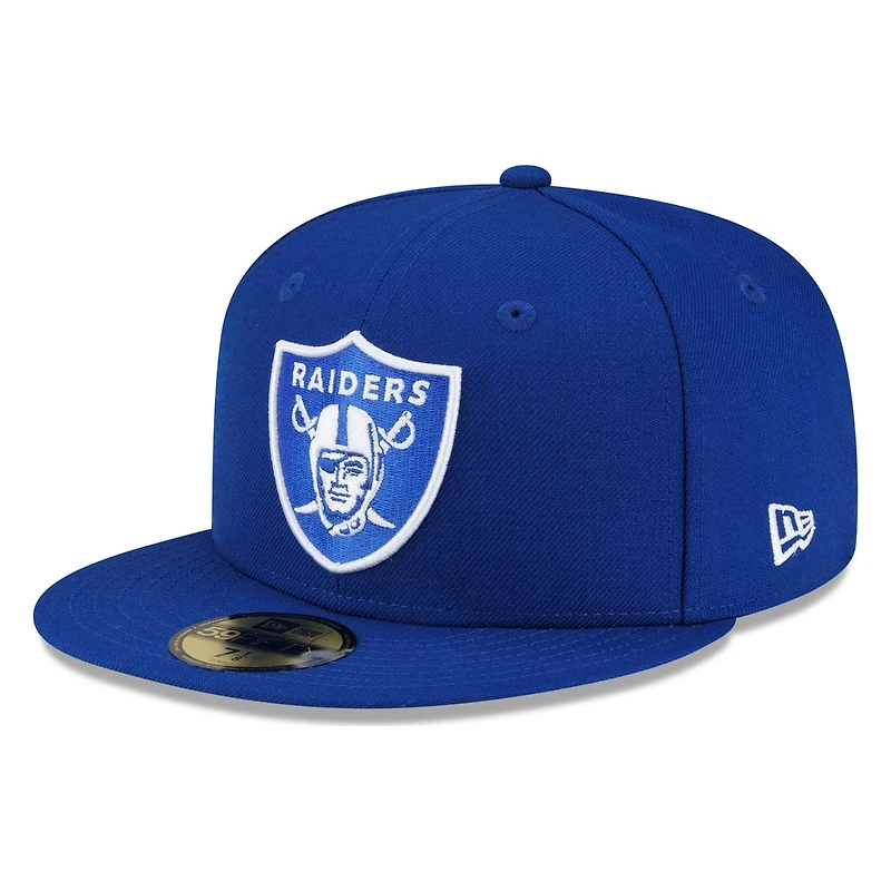 Las Vegas Raiders Royal Blue Logo New Era 59FIFTY Fitted Hat