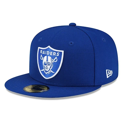 Las Vegas Raiders Royal Blue Logo New Era 59FIFTY Fitted Hat