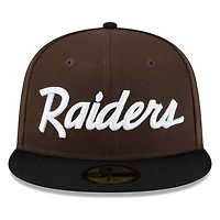 Las Vegas Raiders Script New Era 59FIFTY Fitted Hat