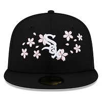 Chicago White Sox Black Pink Blossom Flowers New Era 59FIFTY Fitted Hat
