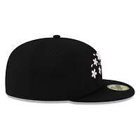 Chicago White Sox Black Pink Blossom Flowers New Era 59FIFTY Fitted Hat