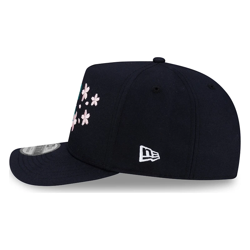 Seattle Mariners Navy Pink Blossom New Era 9FIFTY A-Frame Snapback Hat