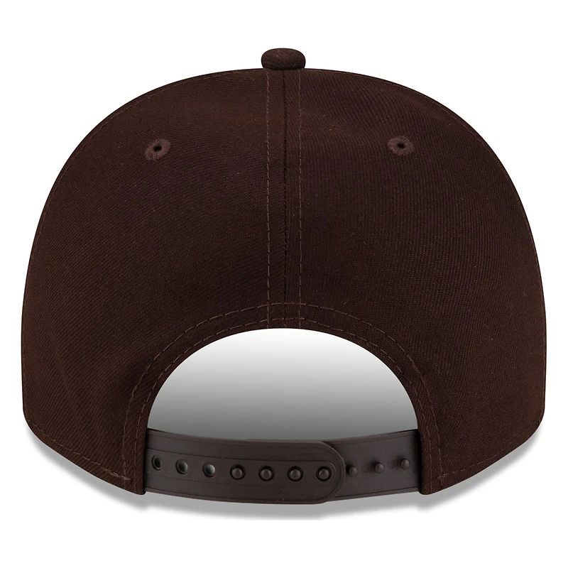 San Diego Padres Brown Pink Blossom New Era 9FIFTY A-Frame Snapback Hat