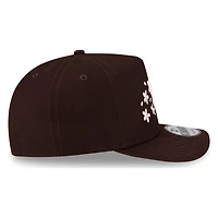 San Diego Padres Brown Pink Blossom New Era 9FIFTY A-Frame Snapback Hat