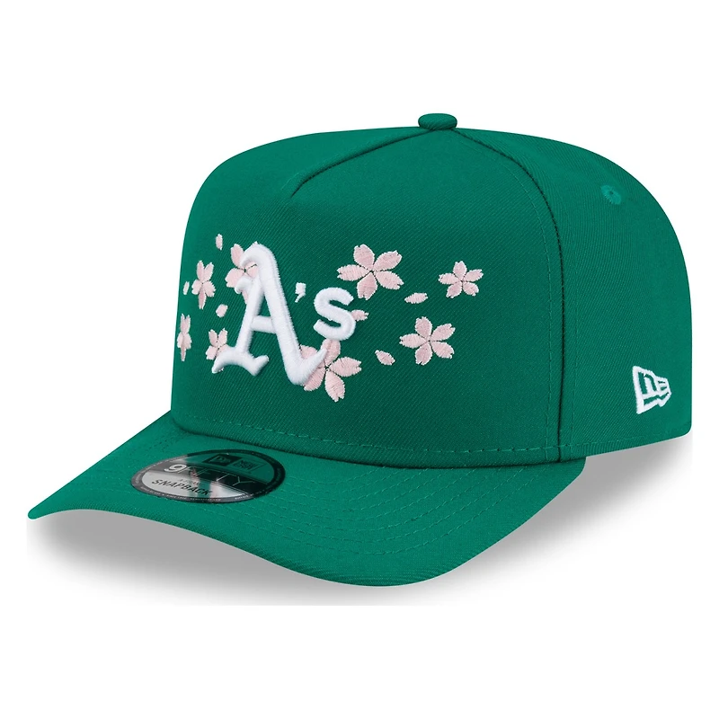 Oakland Athletics Green Pink Blossom New Era 9FIFTY A-Frame Snapback Hat