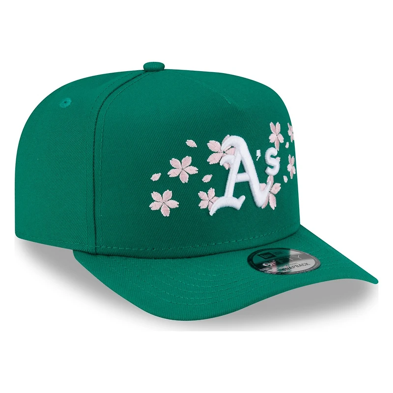 Oakland Athletics Green Pink Blossom New Era 9FIFTY A-Frame Snapback Hat