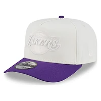 Los Angeles Lakers White and Purple Tonal Logo New Era 9FIFTY A-Frame Snapback Hat