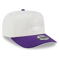 Los Angeles Lakers White and Purple Tonal Logo New Era 9FIFTY A-Frame Snapback Hat