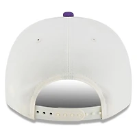 Los Angeles Lakers White and Purple Tonal Logo New Era 9FIFTY A-Frame Snapback Hat