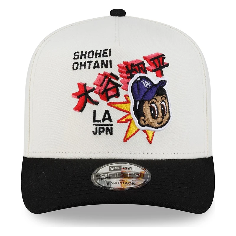 Los Angeles Dodgers White Shohei Ohtani Anime New Era 9FIFTY A-Frame Snapback Hat