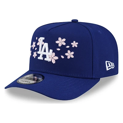 Los Angeles Dodgers Royal Blue Pink Blossom New Era 9FIFTY A-Frame Snapback Hat