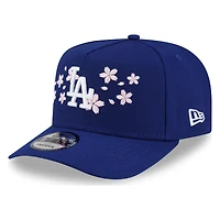 Los Angeles Dodgers Royal Blue Pink Blossom New Era 9FIFTY A-Frame Snapback Hat
