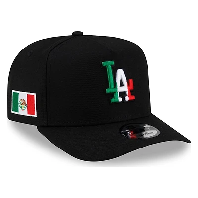 Los Angeles Dodgers Black Mexico New Era 9FIFTY A-Frame Snapback Hat