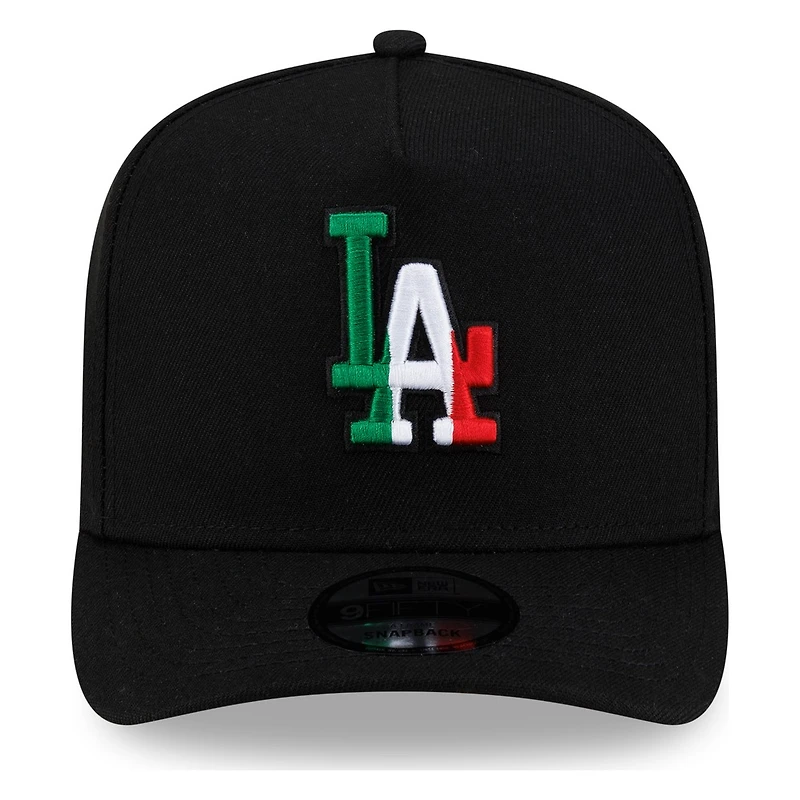 Los Angeles Dodgers Black Mexico New Era 9FIFTY A-Frame Snapback Hat