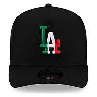 Los Angeles Dodgers Black Mexico New Era 9FIFTY A-Frame Snapback Hat