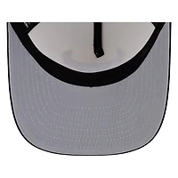 Chicago Bulls White and Black Tonal Logo New Era 9FIFTY A-Frame Snapback Hat