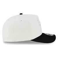 Chicago Bulls White and Black Tonal Logo New Era 9FIFTY A-Frame Snapback Hat