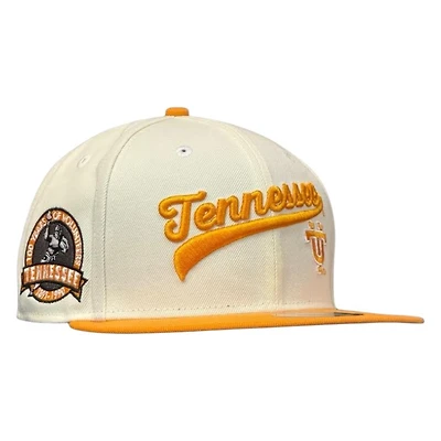 Tennessee Volunteers Chrome and Orange Double Script 100 Years New Era 59FIFTY Fitted Hat