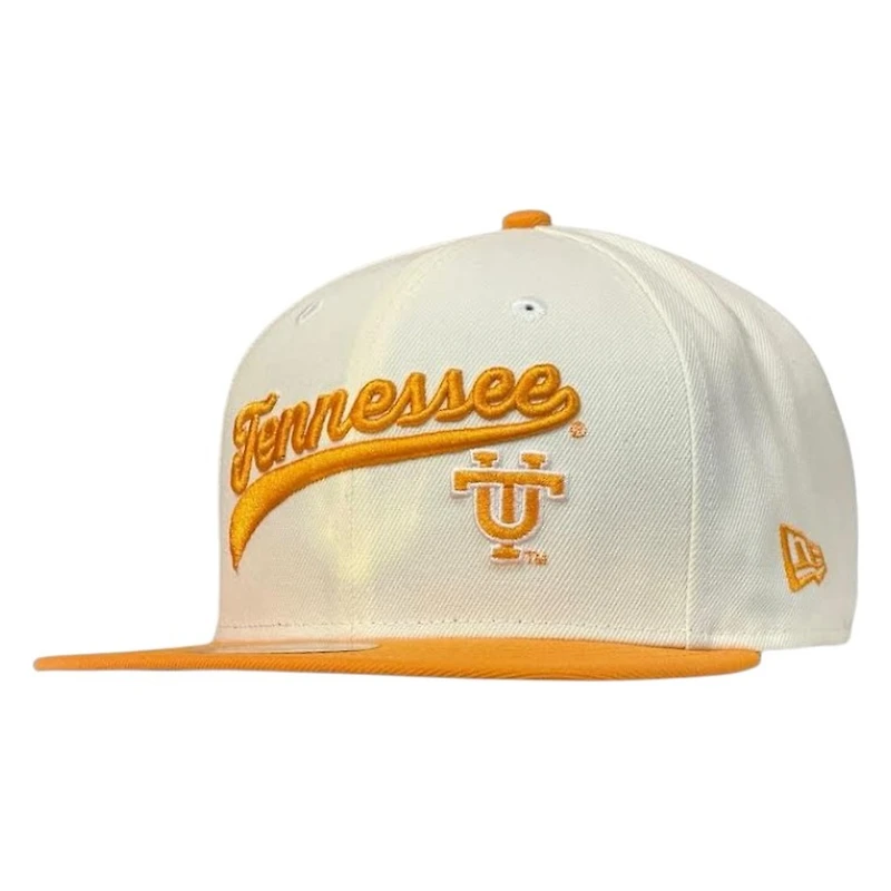 Tennessee Volunteers Chrome and Orange Double Script 100 Years New Era 59FIFTY Fitted Hat