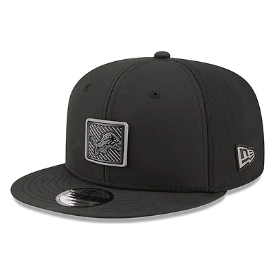 Detroit Lions Black 2026 NFL Training Camp New Era 9FIFTY Adjustable Hat