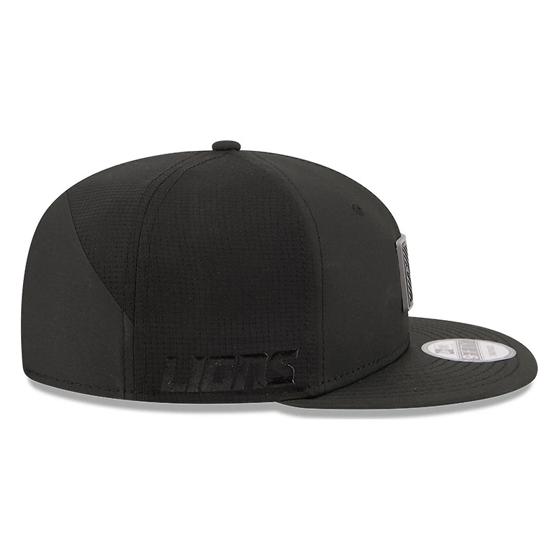 Detroit Lions Black 2026 NFL Training Camp New Era 9FIFTY Adjustable Hat