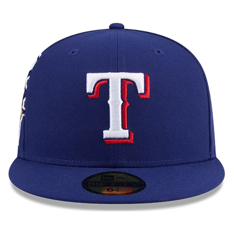 Texas Rangers Royal Blue Hidden Hit New Era 59FIFTY Fitted Hat