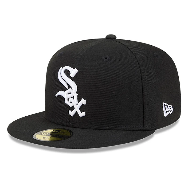 Chicago White Sox Black Hidden Hit New Era 59FIFTY Fitted Hat