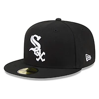 Chicago White Sox Black Hidden Hit New Era 59FIFTY Fitted Hat