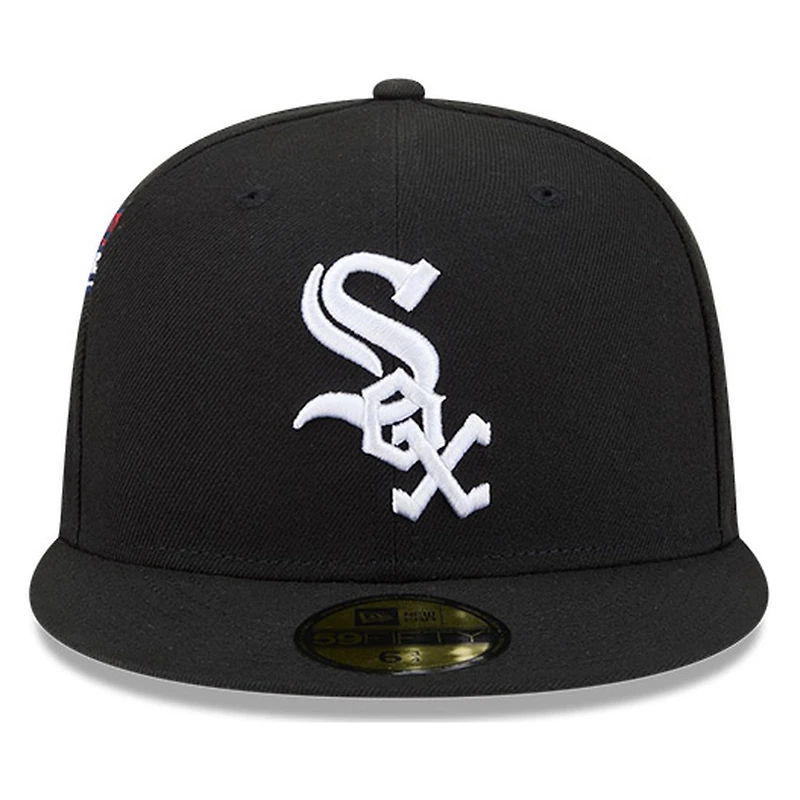 Chicago White Sox Black Hidden Hit New Era 59FIFTY Fitted Hat