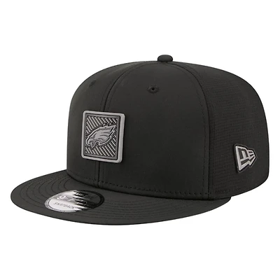 Philadelphia Eagles Black 2026 NFL Training Camp New Era 9FIFTY Adjustable Hat