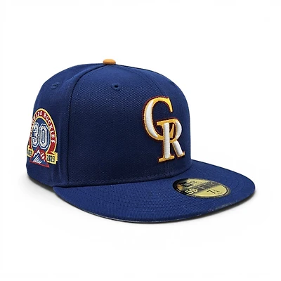 Colorado Rockies Light Royal Venezuela Leon the Lab 30th Anniversary Patch Grey UV New Era 59FIFTY Fitted Hat