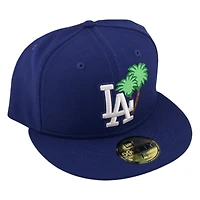 Los Angeles Dodgers Royal Blue Palm Tree Logo New Era 59FIFTY Fitted Hat