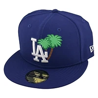 Los Angeles Dodgers Royal Blue Palm Tree Logo New Era 59FIFTY Fitted Hat