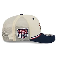 Houston Astros 2026 Fourth of July USA 250 Patch New Era 9SEVENTY Trucker Adjustable Snapback Hat