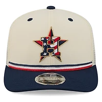 Houston Astros 2026 Fourth of July USA 250 Patch New Era 9SEVENTY Trucker Adjustable Snapback Hat
