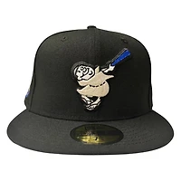 San Diego Padres Black Swinging Friar Logo Go Patch New Era 59FIFTY Fitted Hat